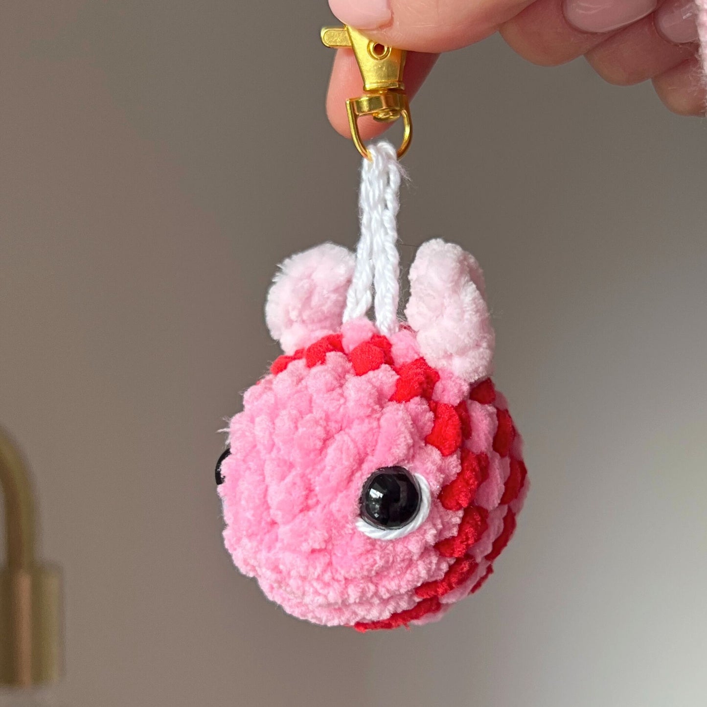 Crochet Love Bee Keychain (PREORDER)