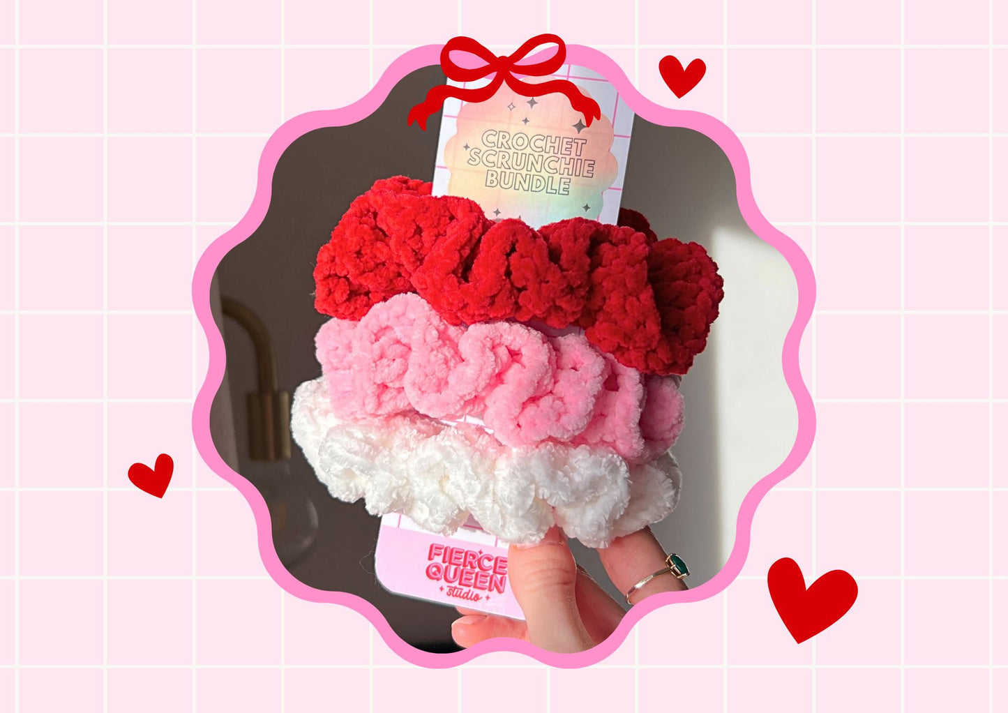 Crochet Love Scrunchie Bundle