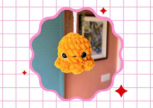 Crochet Octopus Keychain