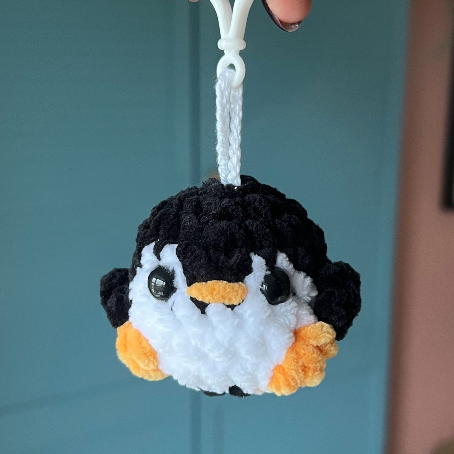 Crochet Penguin Keychain