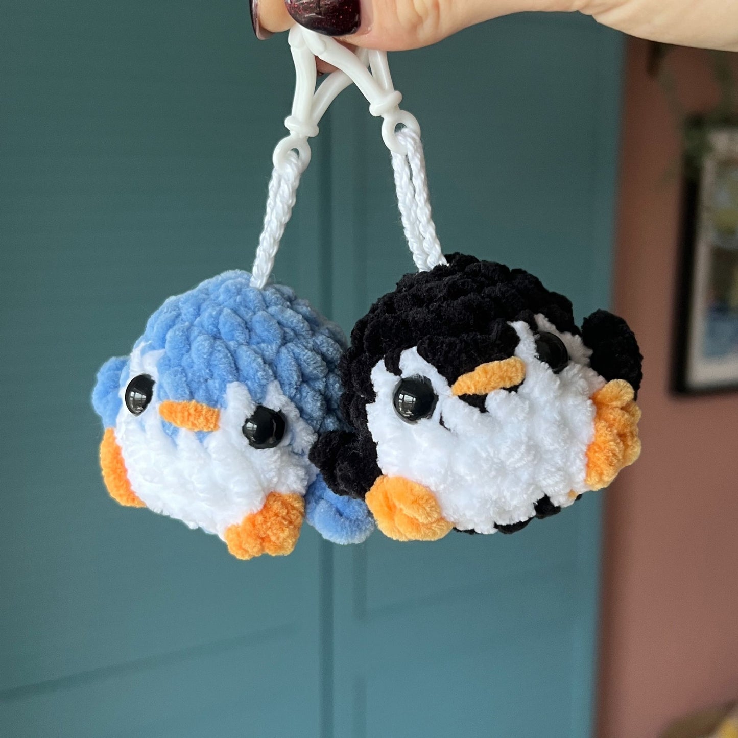 Crochet Penguin Keychain