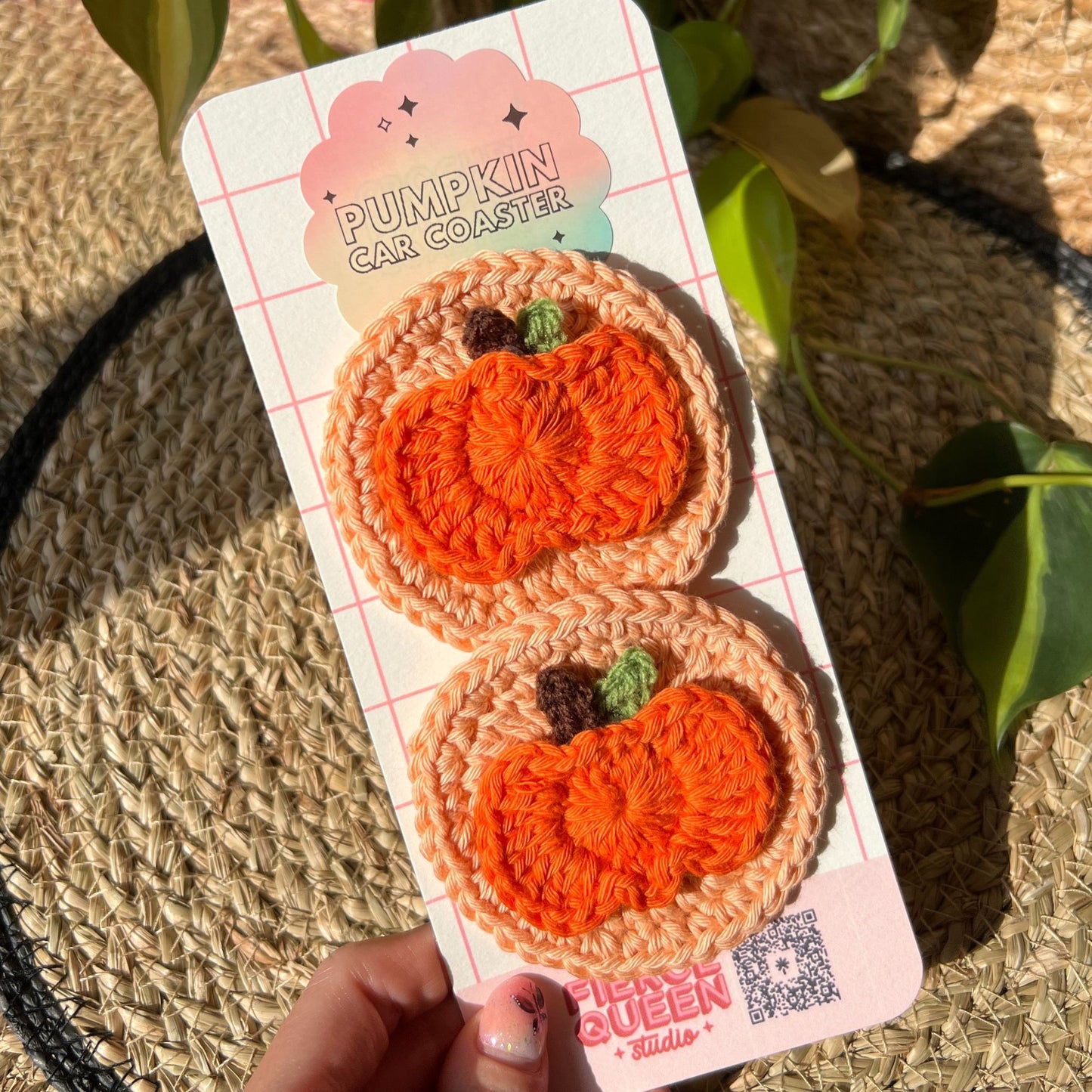 Pumpkin Car Coasters