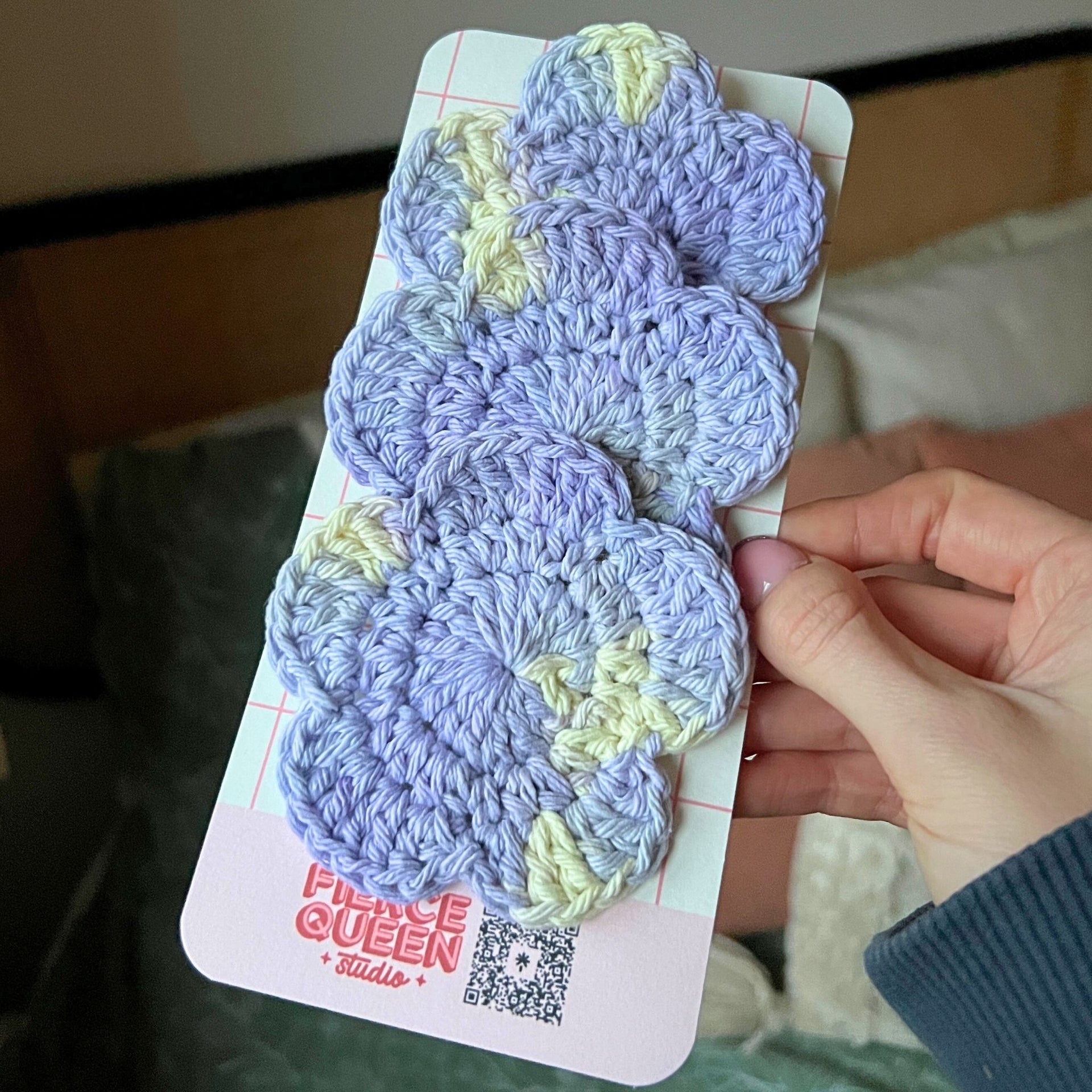 Crochet Reusable Flower Face Pads