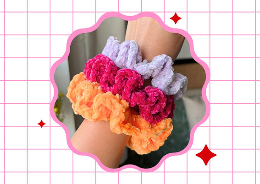 Velvet Crochet Scrunchie Bundles