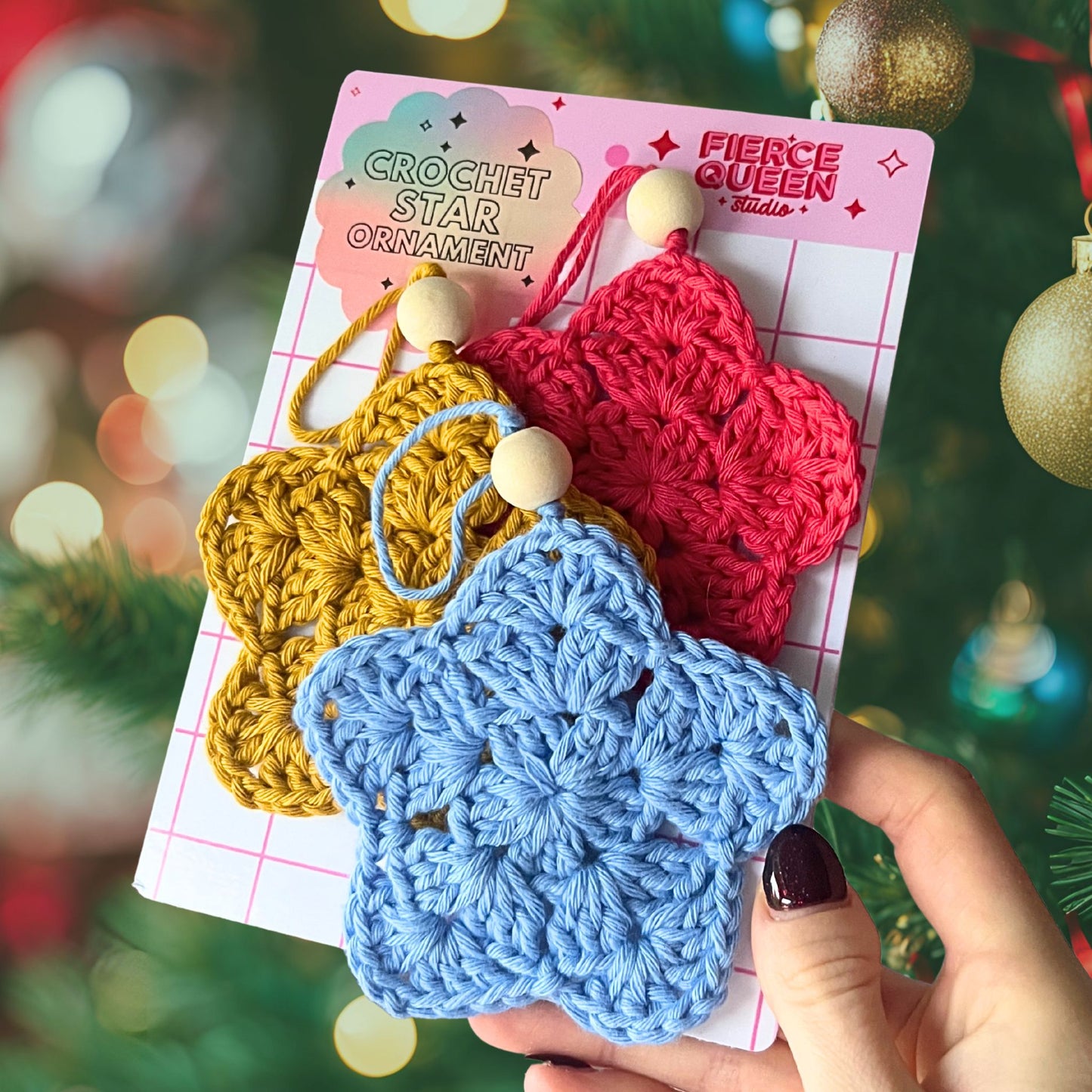 Crochet Ornament Star Set