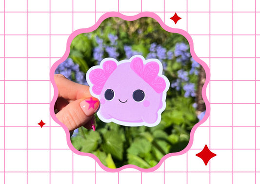 Axolotl Die Cut Sticker