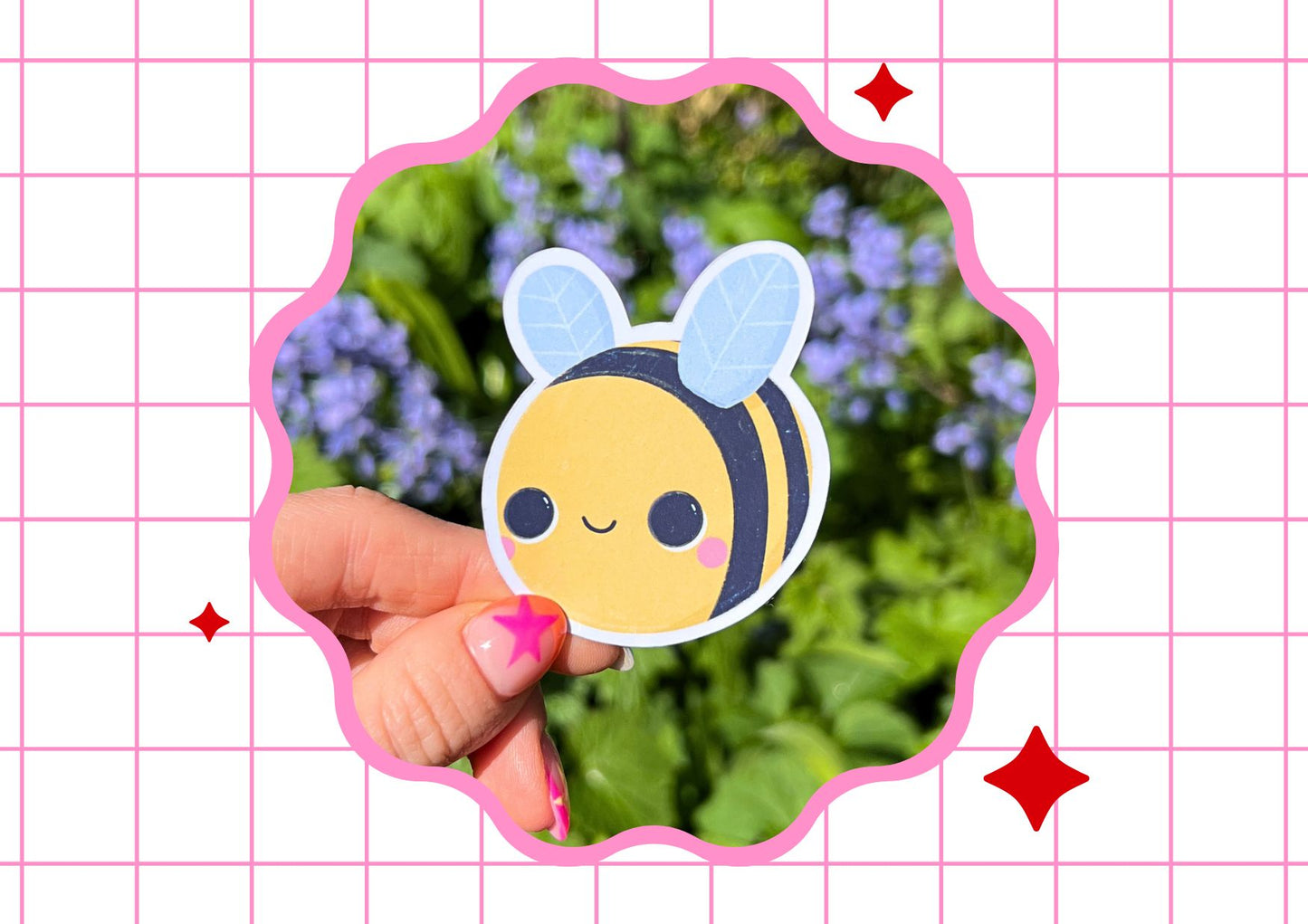 Bee Die Cut Sticker