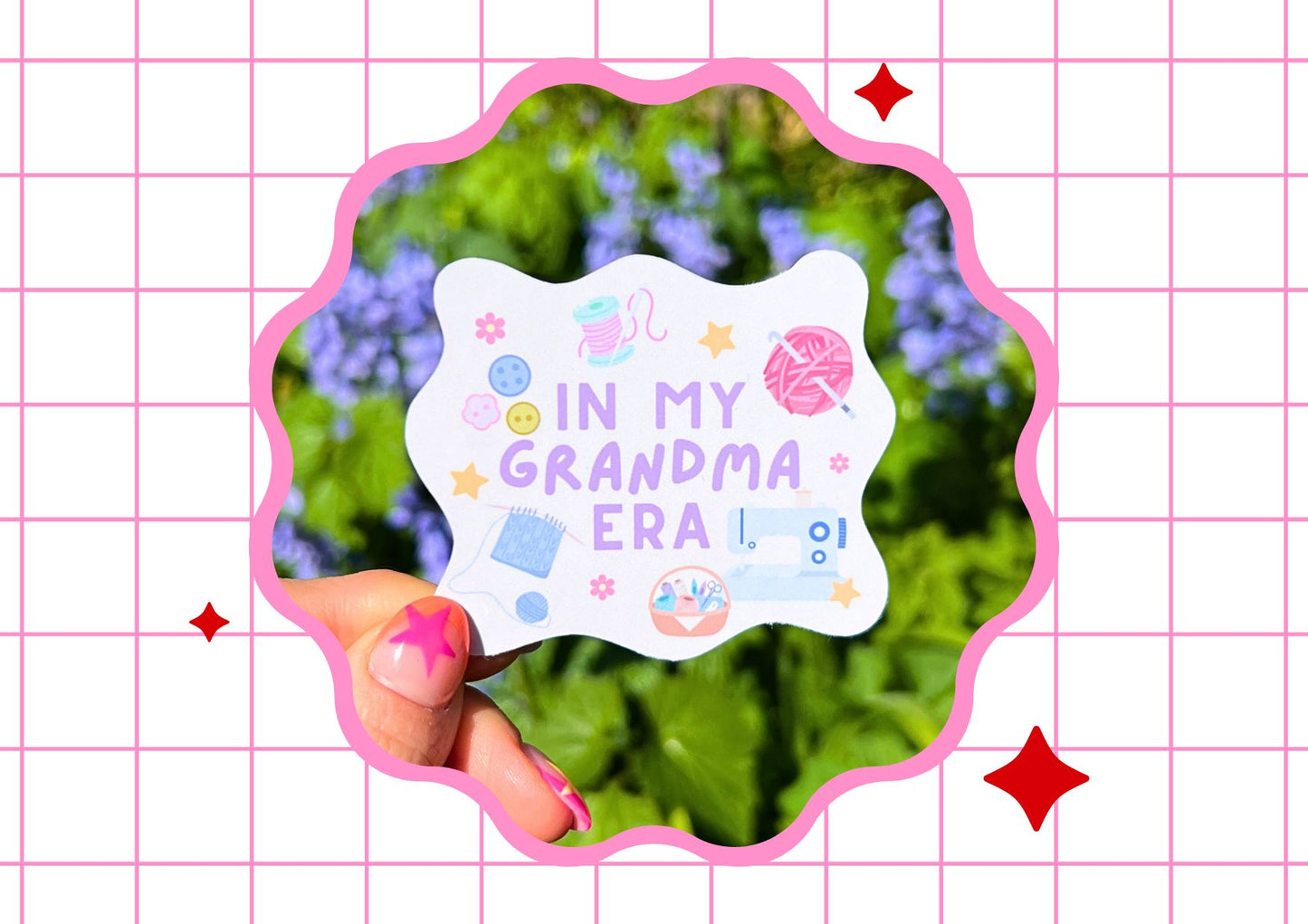 In My Grandma Era Die Cut Sticker
