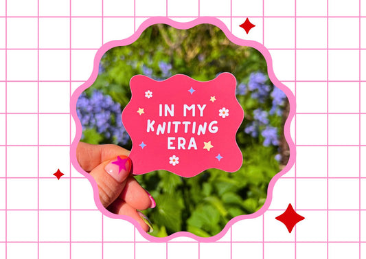 In My Knitting Era Die Cut Sticker