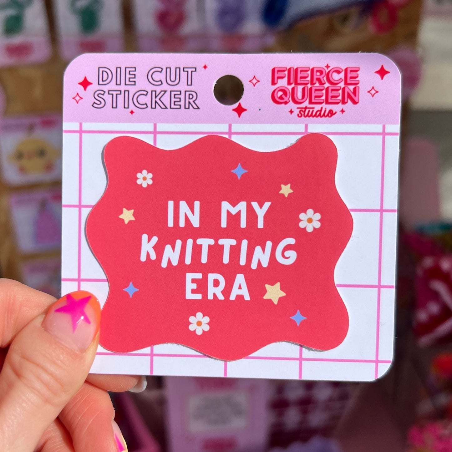 In My Knitting Era Die Cut Sticker