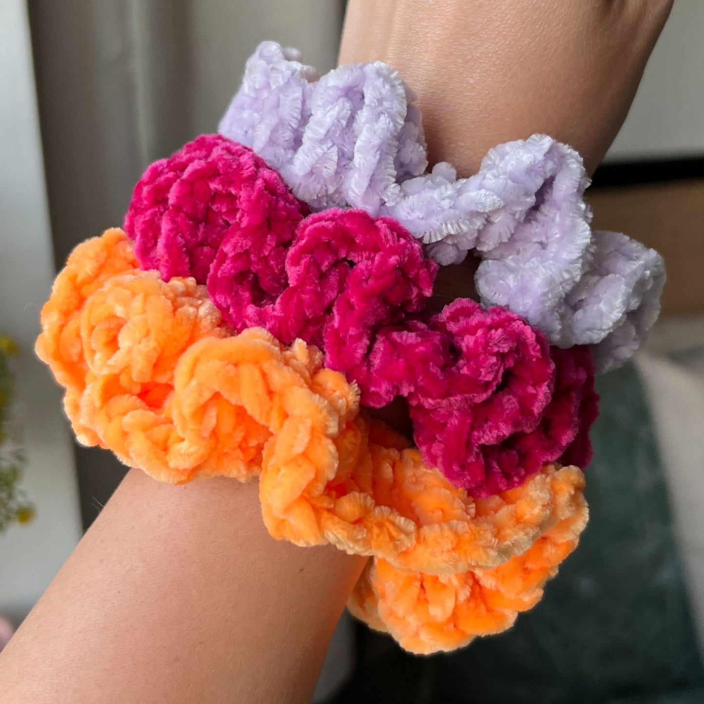 Velvet Crochet Scrunchie Bundles