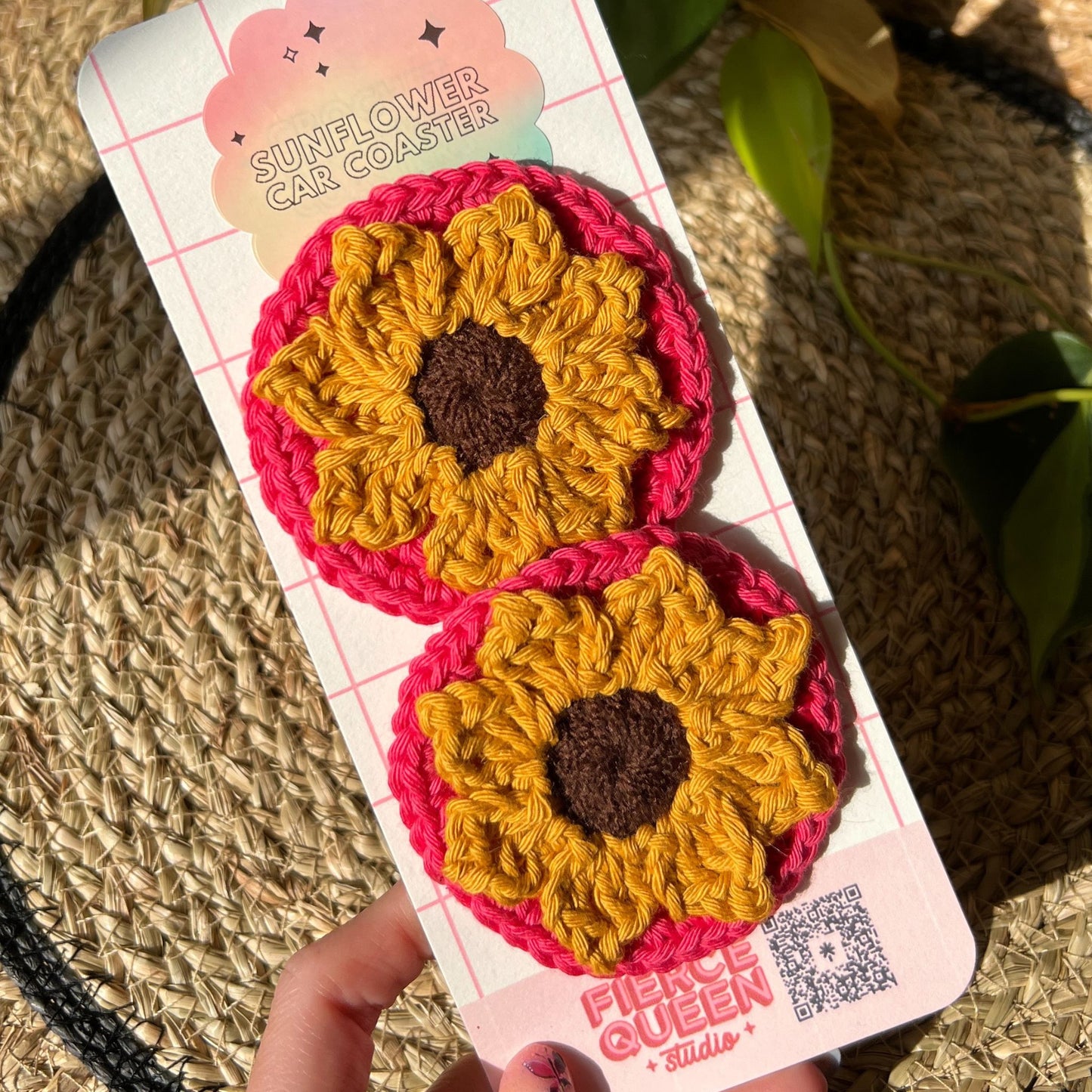 Sunflower Car Coasters