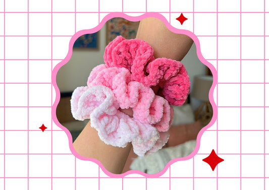 Crochet Plush Scrunchie Bundles