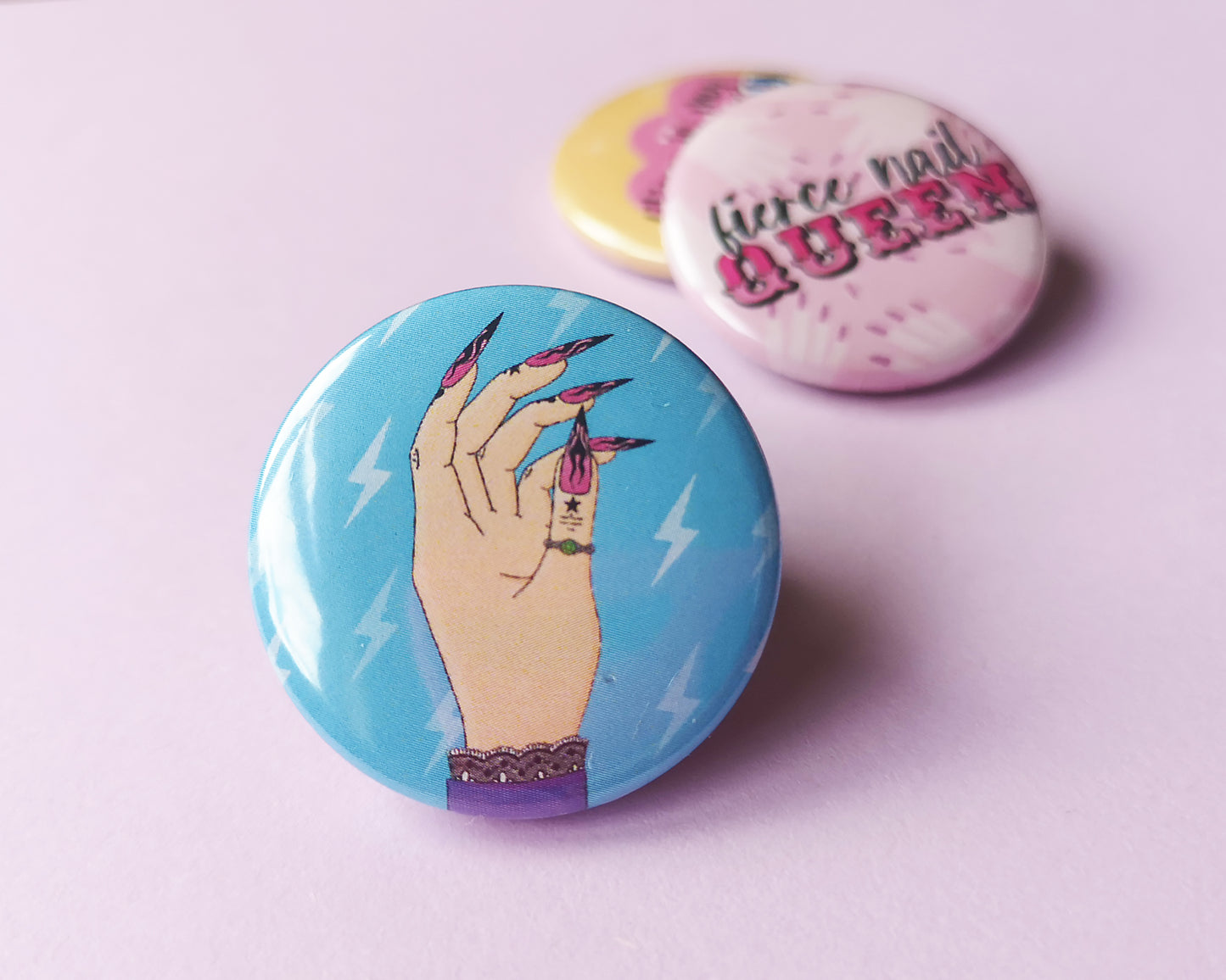 Fierce Nail Queen Badge Set